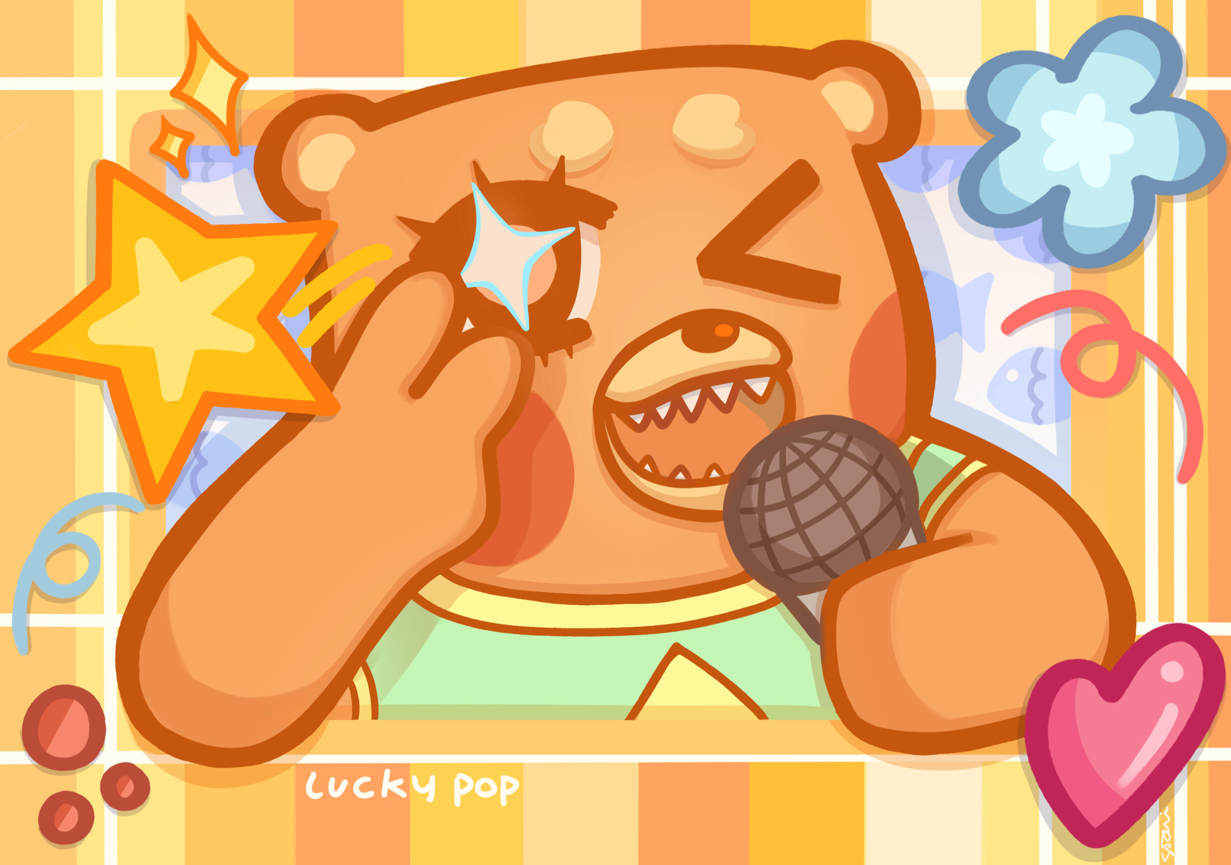 Bonty Bear Print