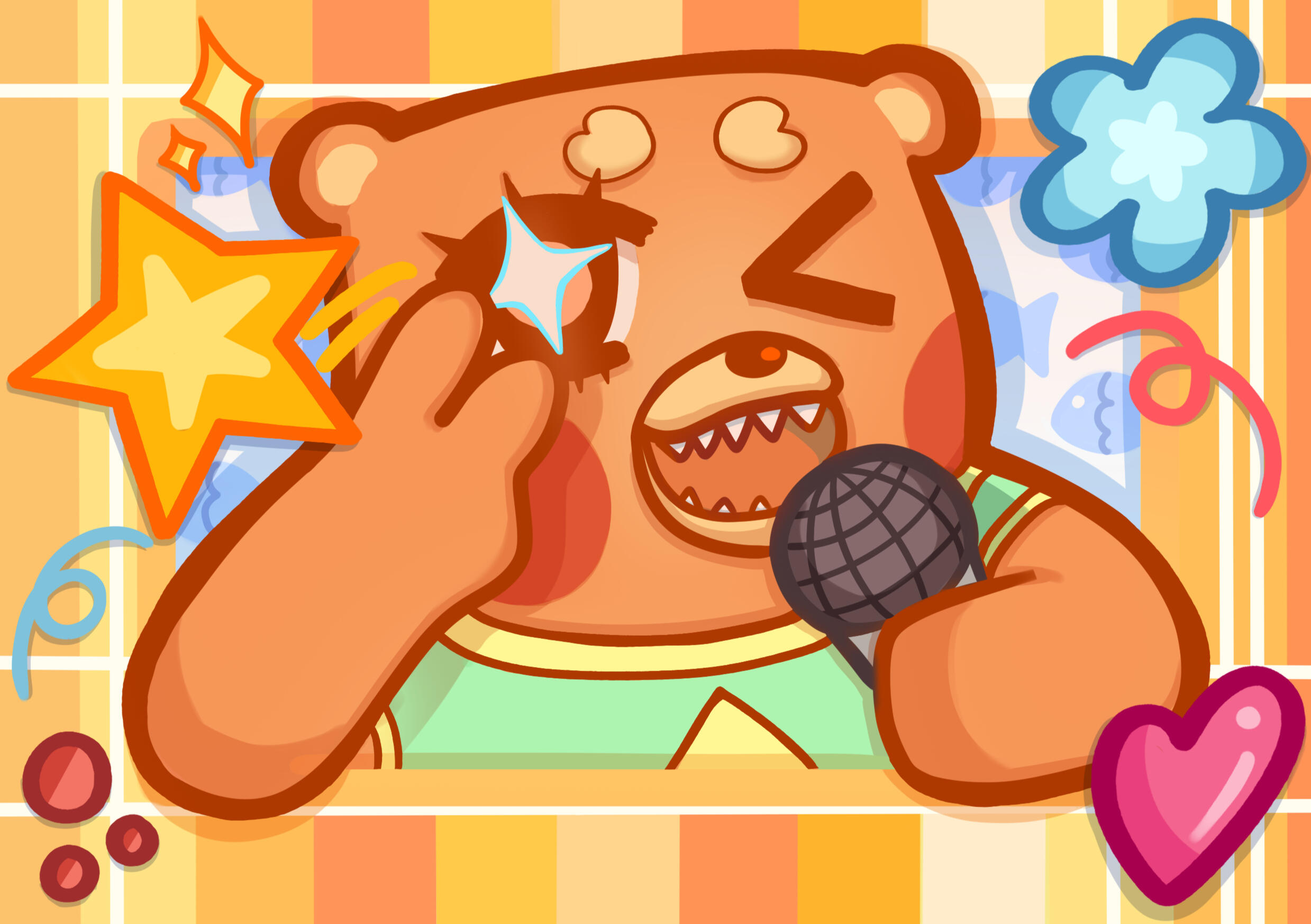 Bonty Bear Print